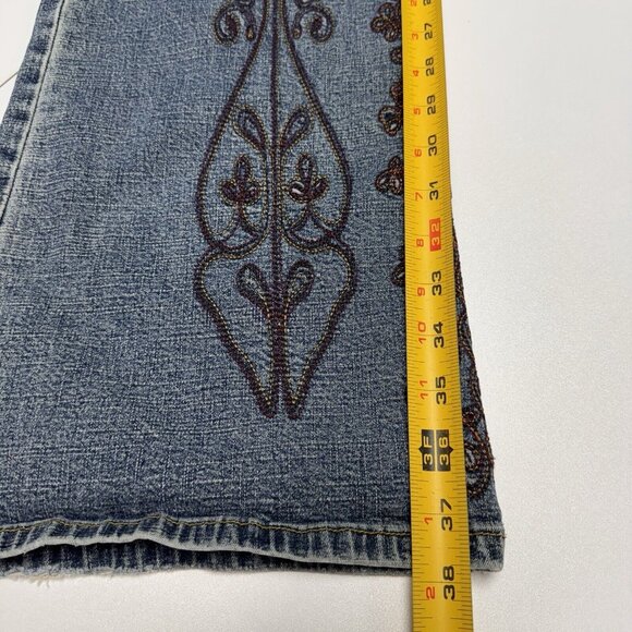 Z. Cavaricci Blue Jeans with Brown Embroidery - Picture 16 of 16